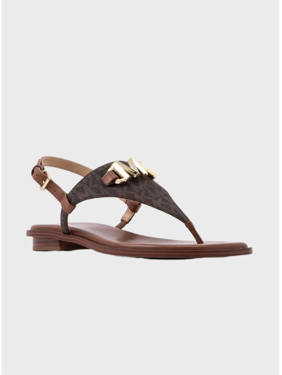 Босоніжки Michael Kors Reed Flat Thong Brown Logo