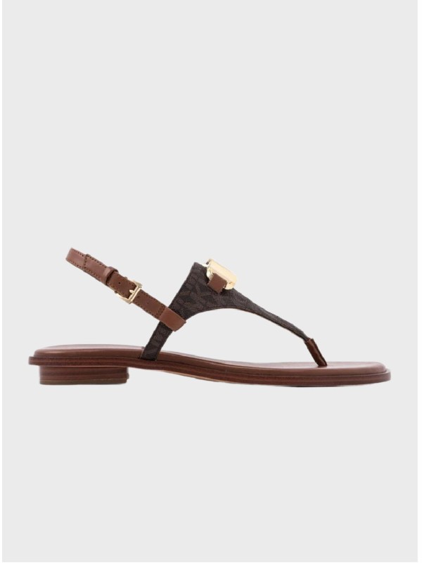 Босоніжки Michael Kors Reed Flat Thong Brown Logo