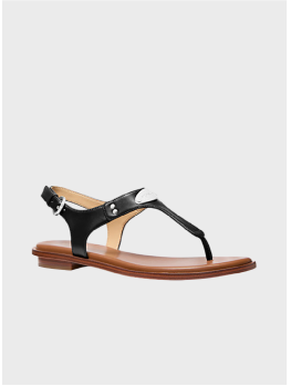 Босоніжки Michael Kors Plate Thong Faux Leather Black