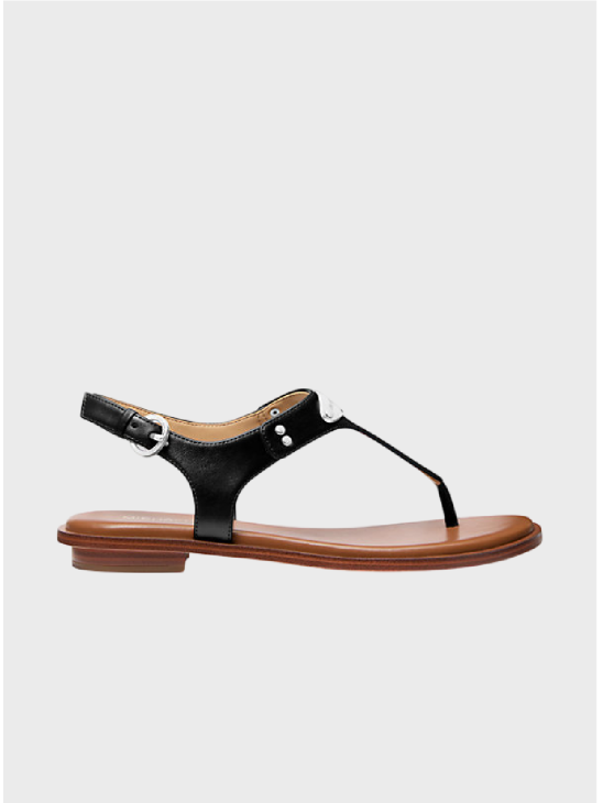 Босоніжки Michael Kors Plate Thong Faux Leather Black