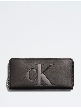 Жіночій гаманець Calvin Klein  Sculpted Monogram Large Zip Wallet