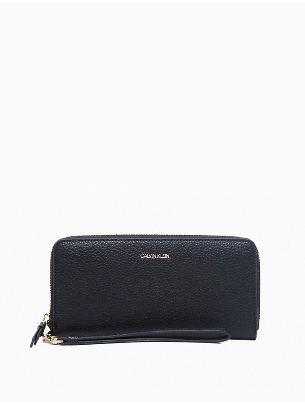 Женский кошелек Calvin klein Pebble Logo Zip Continental Wallet