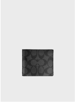 Чоловічий гаманець Coach 3 In 1 Wallet In Signature Canvas