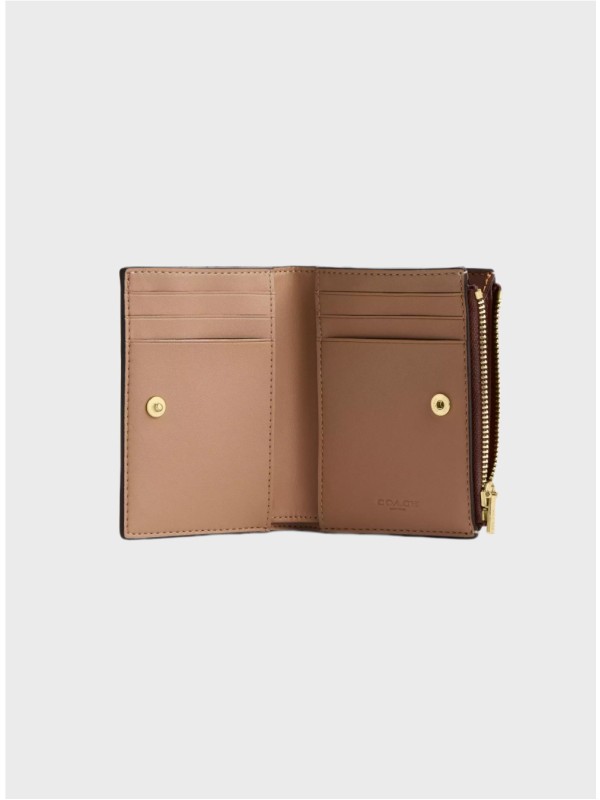 Жіночий гаманець Coach Bifold In Signature Canvas Brown