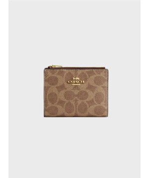 Жіночий гаманець Coach Bifold In Signature Canvas Brown