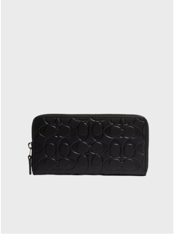 Чоловічий гаманець Coach Accordion In Signature Leather Black