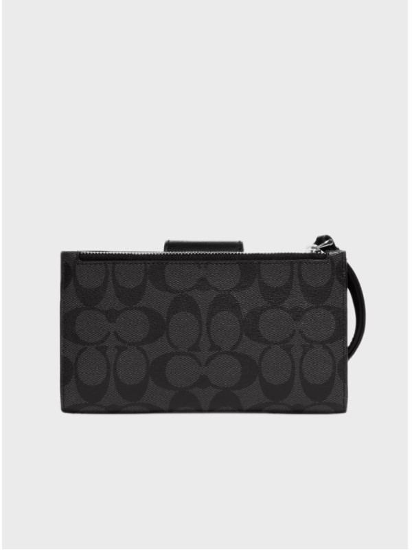 Кошелёк Coach Phone In Colorblock Signature Canvas Black