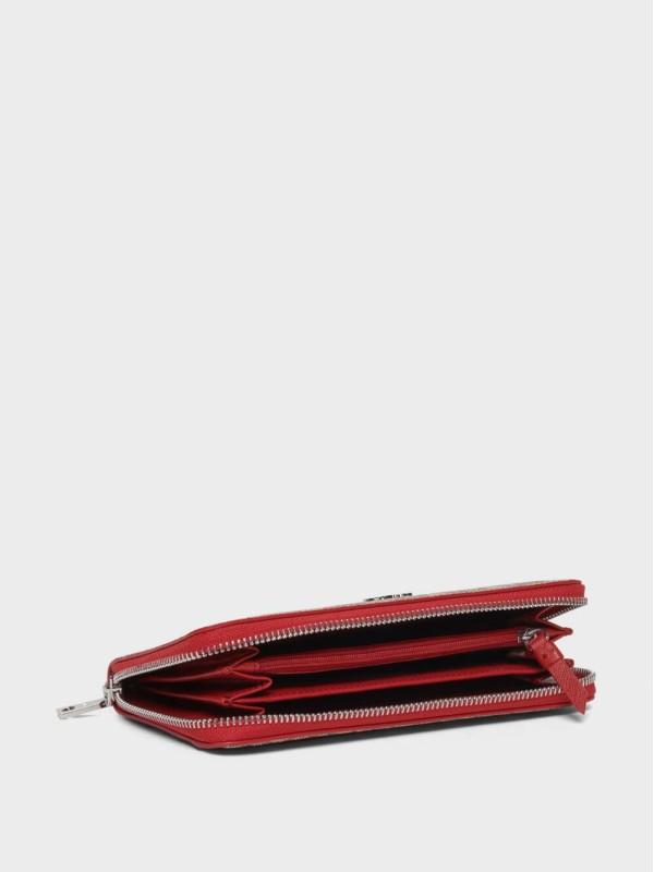 Кошелек  DKNY LARGE ZIP AROUND LOGO WALLET WITH CONTRAST EDGES