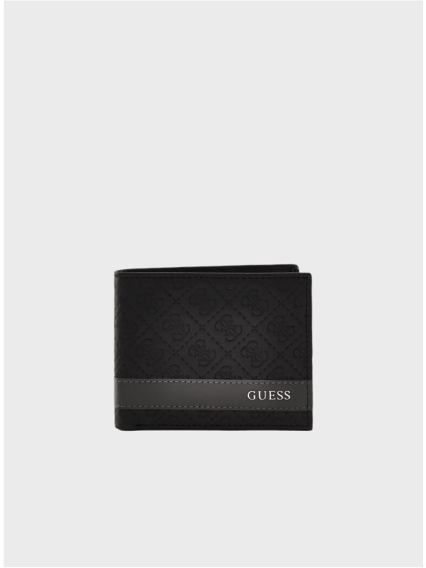 Чоловічий гаманець Guess Mesa Quattro G Billfold Black