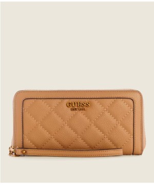 Гаманець Guess Abey Large Zip-Around Wallet Beige