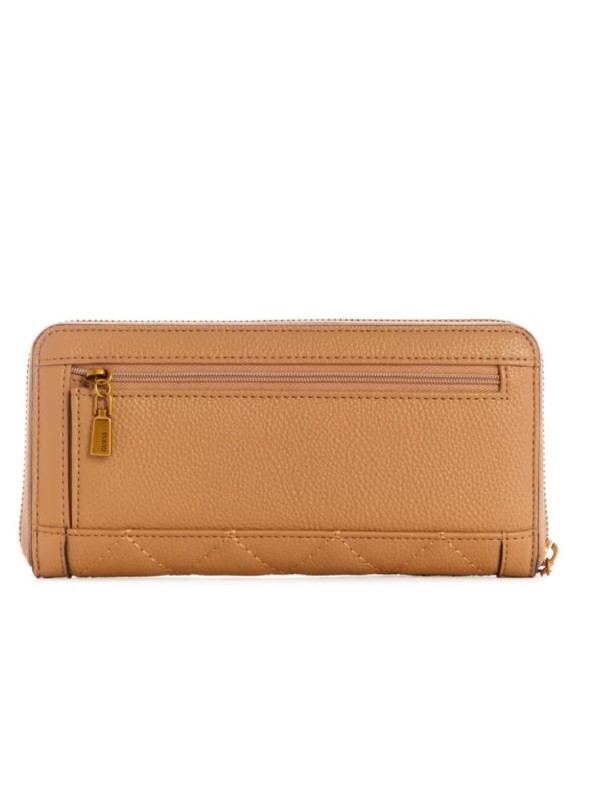 Гаманець Guess Abey Large Zip-Around Wallet Beige