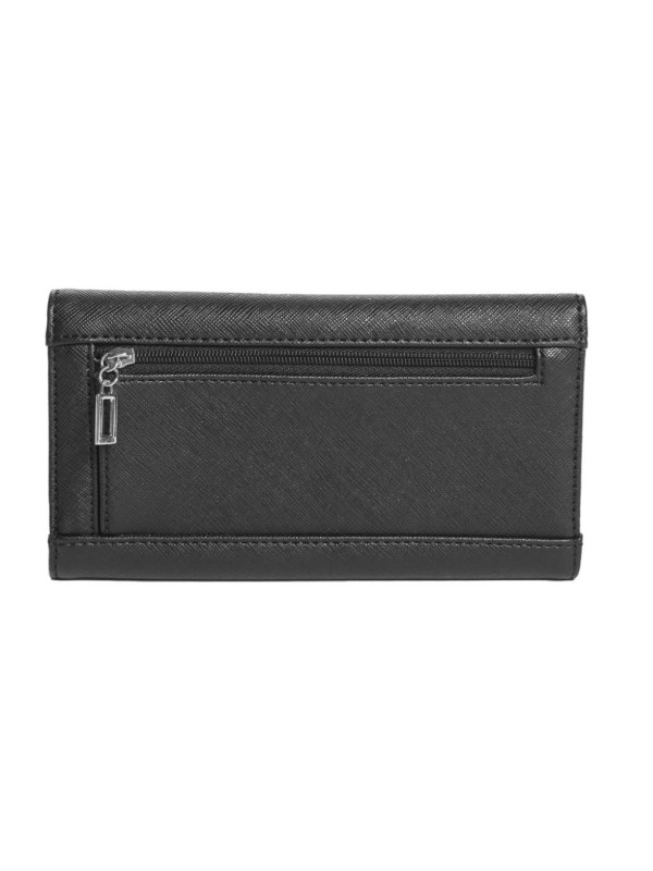 Кошелек GUESS Abree Saffiano Slim Wallet Black