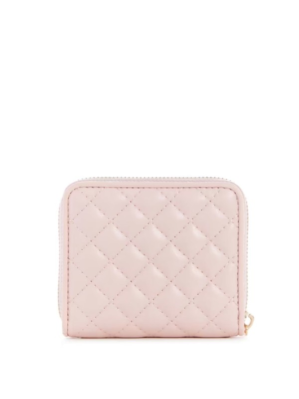 Гаманець Guess Adam Quilted Small Zip-Around Wallet Pale Rose