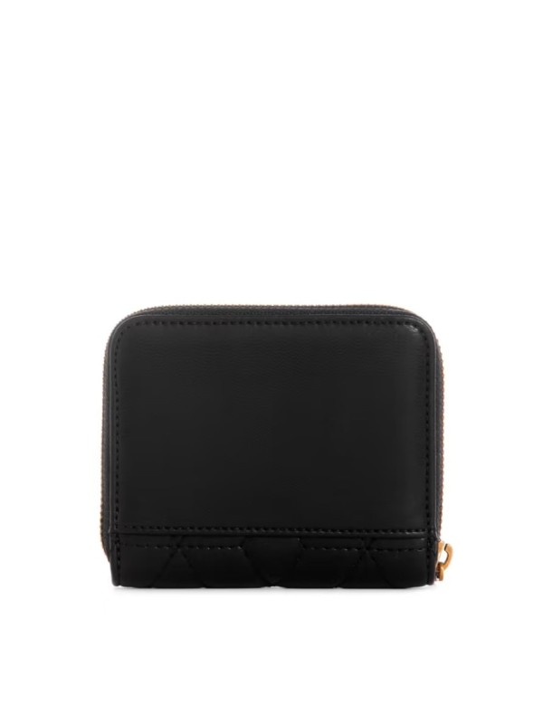 Кошелек GUESS Elenia Quilted Small Zip-Around Wallet Black