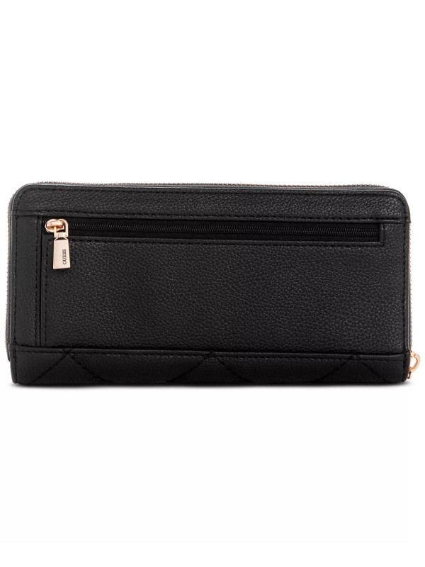 Гаманець GUESS Fantine Large Zip Around Wallet Black