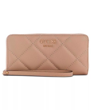 Кошелек GUESS Fantine Large Zip Around Wallet Light Rum