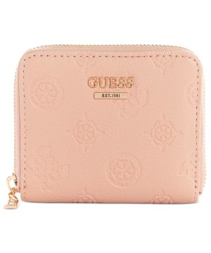 Кошелек GUESS Helaina Small Zip Around Wallet Almond