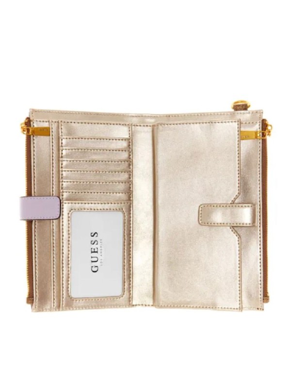 Гаманець GUESS Kristle Zip Organizer Light Brown