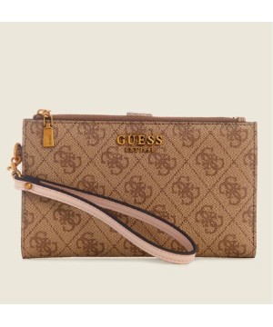 Гаманець GUESS Kristle Zip Organizer Light Brown