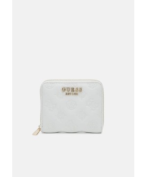 Гаманець GUESS La Feme Quilted Small Zip-Around Wallet White