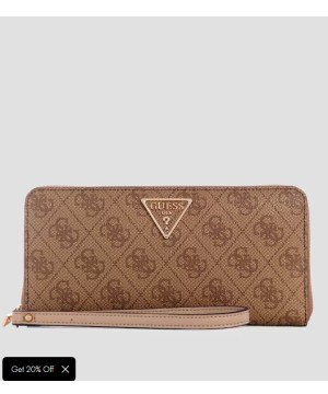 Кошелек Guess Laurel Large Zip-Around Wallet Stone