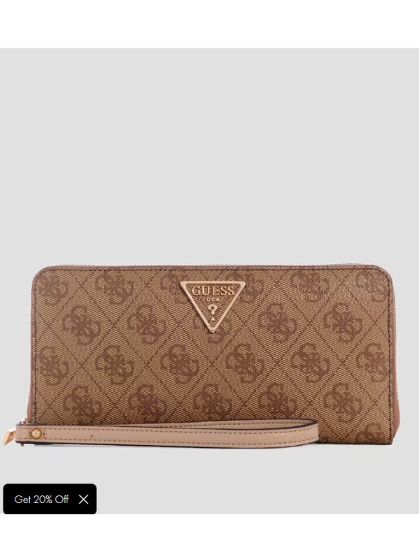 Кошелек Guess Laurel Large Zip-Around Wallet Stone