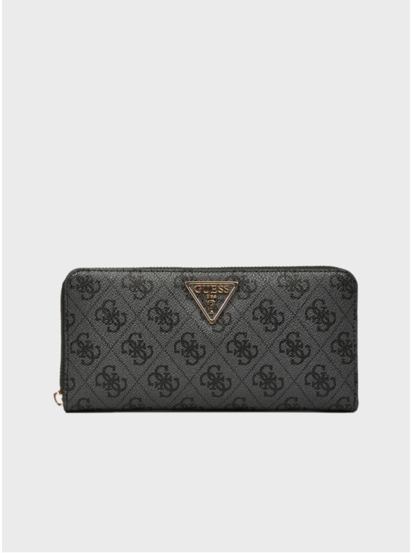 Гаманець Guess Laurel Large Zip-Around Wallet Black Logo