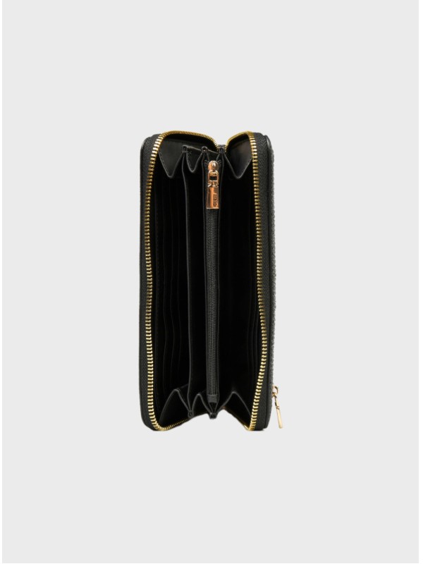 Кошелек Guess Laurel Large Zip-Around Wallet Black Logo