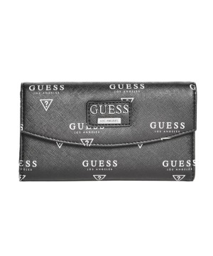 Кошелек GUESS Meade Logo Slim Wallet Black