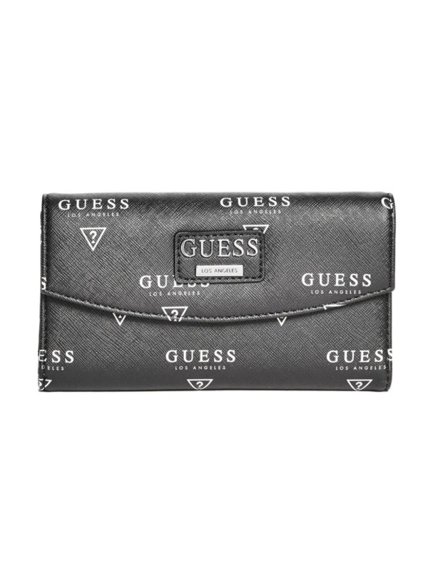 Кошелек GUESS Meade Logo Slim Wallet Black