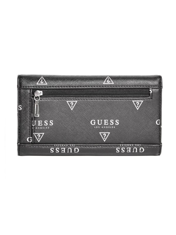 Кошелек GUESS Meade Logo Slim Wallet Black