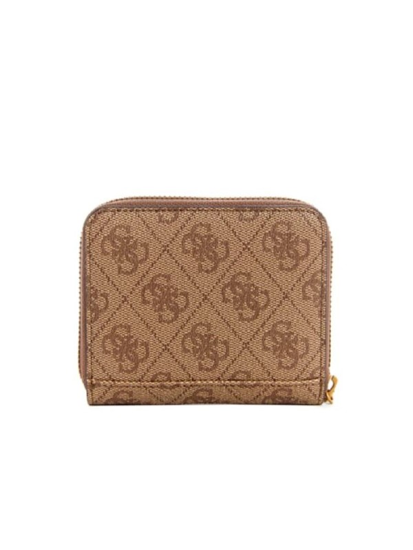 Кошелек Guess Ginevra Logo Small Zip-Around Wallet Brown