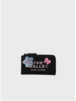 Гаманець Marc Jacobs Sticker Patch Top Zip Multi Black