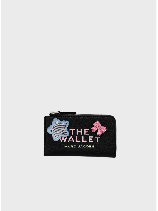 Гаманець Marc Jacobs Sticker Patch Top Zip Multi Black