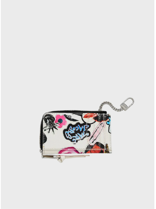 Гаманець Marc Jacobs Sticker Utility Snapshot Top Zip Multi White