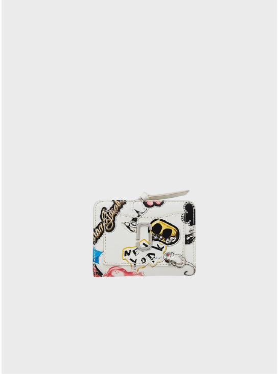 Гаманець Marc Jacobs The Sticker Utility Snapshot Mini Compact White