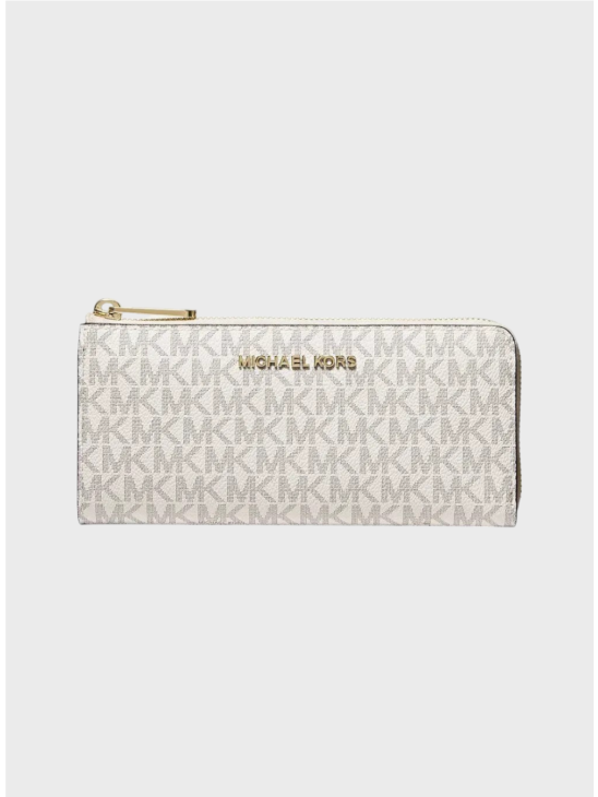 Кошелек Michael Kors Jet Set Travel Large Quarter-Zip Vanilla Logo