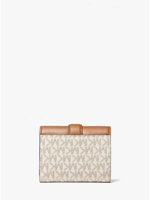 Michael Kors Carmen Small wallet Vanilla logo