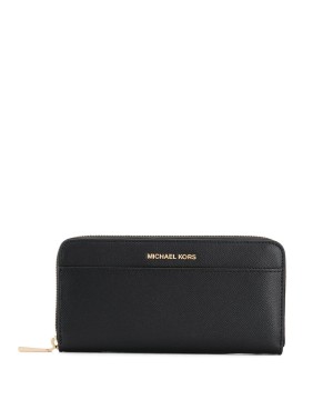 Michael Kors Saffiano Leather Continental Wallet Black