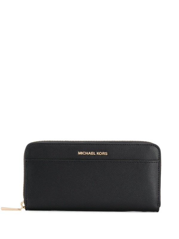 Michael Kors Saffiano Leather Continental Wallet Black