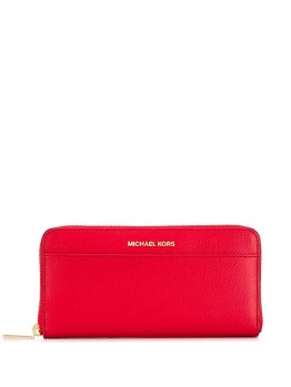 Michael Kors Saffiano Leather Continental Wallet Red