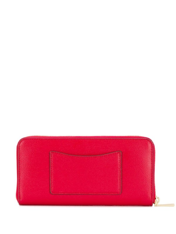 Michael Kors Saffiano Leather Continental Wallet Red