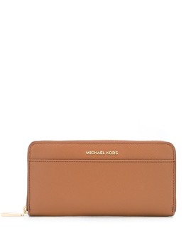 Michael Kors Saffiano Leather Continental Wallet Brown