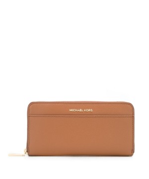 Michael Kors Saffiano Leather Continental Wallet Brown