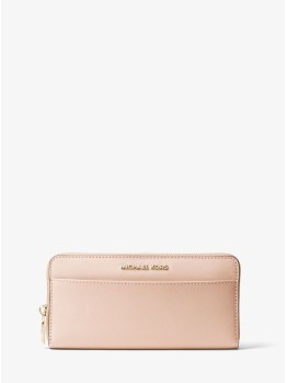 Michael Kors Saffiano Leather Continental Wallet Soft pink