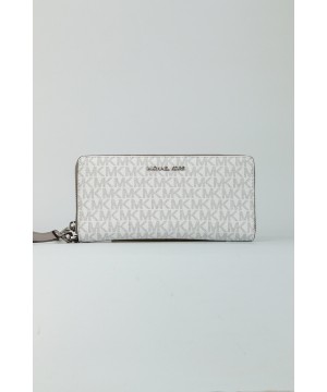 Кошелек Michael Kors MK Continental wallet white logo