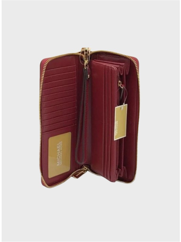 Гаманець Michael Kors Jet Set Travel Large Continental Leather Oxblood