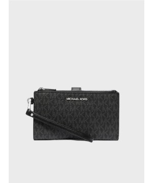 Гаманець Michael Kors Jet Set Double Zip Black Logo