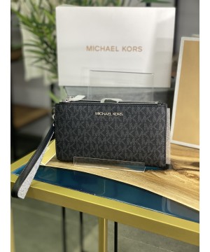 Michael Kors Jet Set Double Zip Black Logo