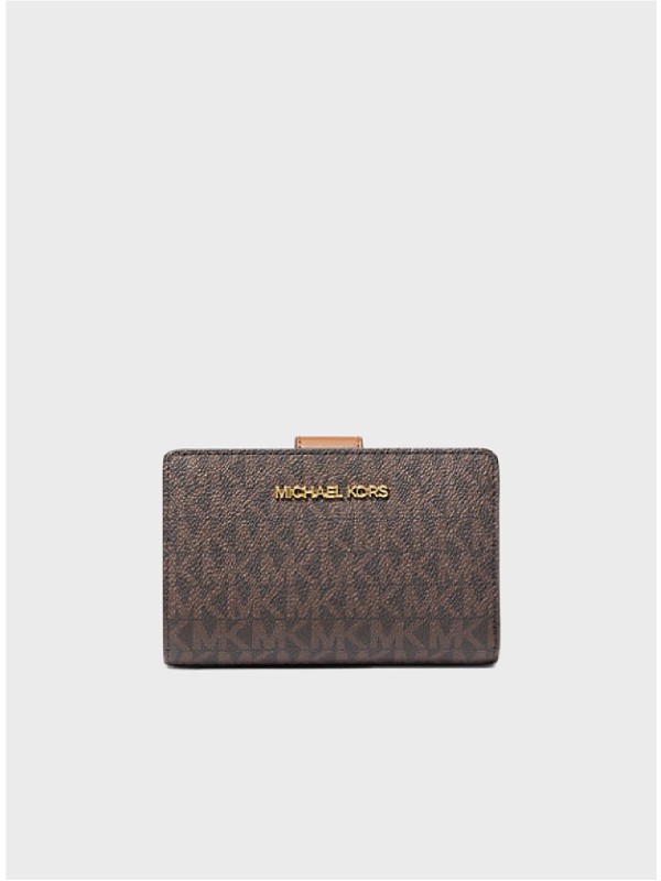 Гаманець Michael Kors Jet Set Travel Bifold Brown Logo